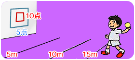 みんなで的当て
